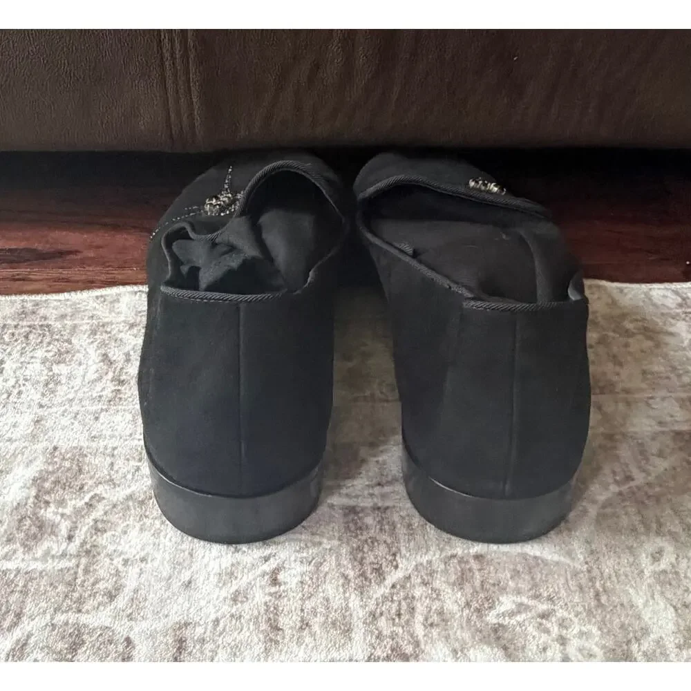 $1,295 NEW Giuseppe Zanotti Black Velvet Crystal Spider Smoking Loafers 7(40)